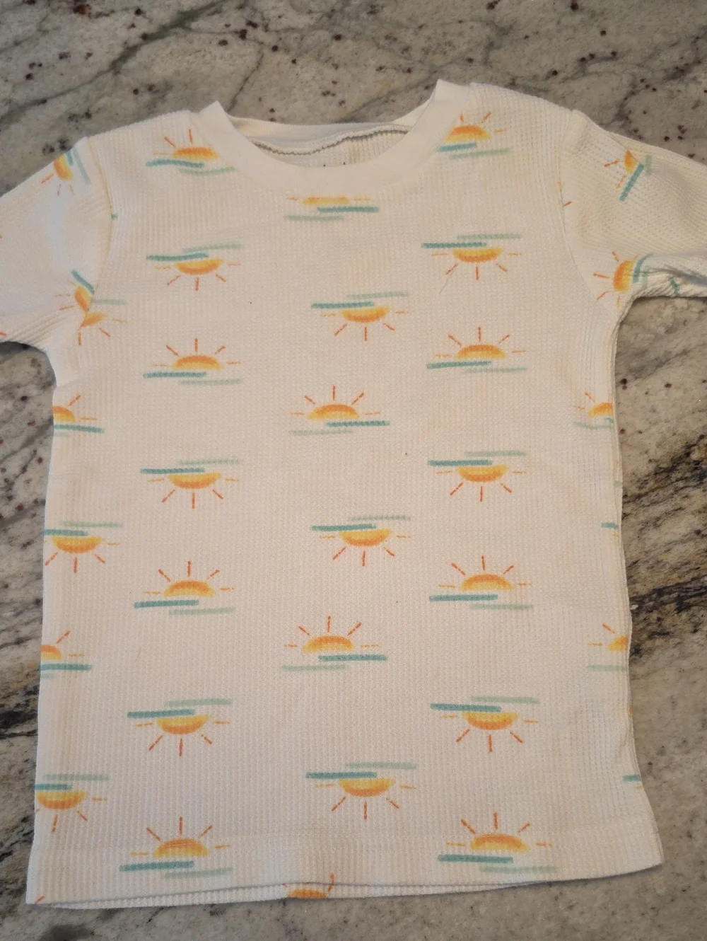 Carters 4T White Kids' Sunrise‎ Pajama Set nwot